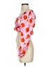 Topshop 100% Viscose Pink 3/4 Sleeve Blouse Size 4 - photo 5