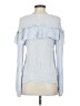 Leith 100% Viscose Blue Long Sleeve Blouse Size S - photo 2