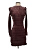 Aqua Tweed Burgundy Cocktail Dress Size XS - photo 1