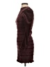 Aqua Tweed Burgundy Cocktail Dress Size XS - photo 5