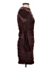 Aqua Tweed Burgundy Cocktail Dress Size XS - photo 4