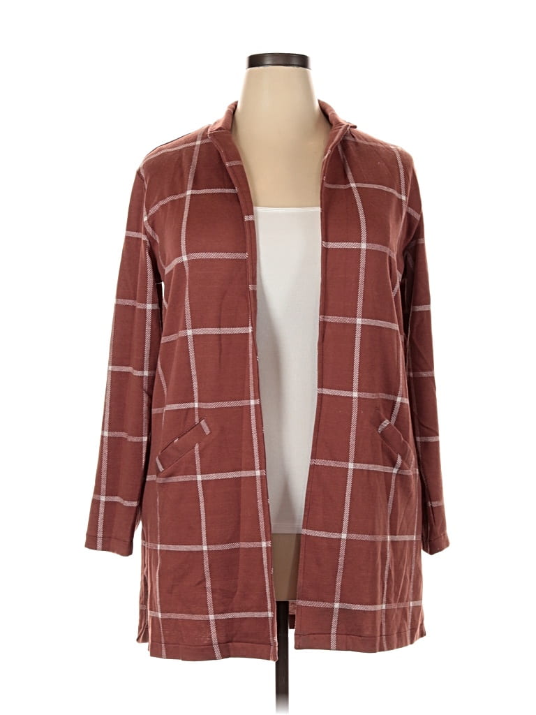 Pre-owned Maurices Kimono In Burgundy