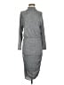 Express Solid Gray Casual Dress Size S - photo 1