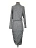 Express Solid Gray Casual Dress Size S - photo 2