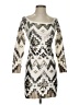 Express Graphic Silver Ivory Cocktail Dress Size S - photo 1
