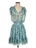 Shoshanna Floral Blue Cocktail Dress Size 2 - photo 1