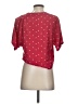 Rails 100% Silk Hearts Red Short Sleeve Silk Top Size XXS - photo 2