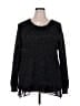 Lane Bryant Stars Black Pullover Sweater Size 26 - 28 Plus - photo 1