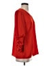 CAbi 100% Polyester Red Long Sleeve Blouse Size S - photo 4