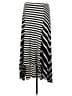 Chico's Stripes Black Casual Skirt Size Med (1) - photo 1