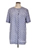Leslie Fay 100% Polyester Polka Dots Blue Short Sleeve Blouse Size 12 - photo 1