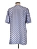 Leslie Fay 100% Polyester Polka Dots Blue Short Sleeve Blouse Size 12 - photo 2