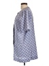 Leslie Fay 100% Polyester Polka Dots Blue Short Sleeve Blouse Size 12 - photo 5