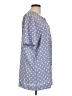 Leslie Fay 100% Polyester Polka Dots Blue Short Sleeve Blouse Size 12 - photo 4