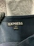 Express Solid Blue Denim Skirt Size 0 - photo 4