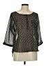 Tantrums 100% Polyester Black 3/4 Sleeve Blouse Size M - photo 1