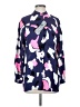 Armani Exchange Print Blue 3/4 Sleeve Blouse Size XS - photo 1