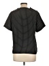 Assorted Brands 100% Polyester Polka Dots Black Short Sleeve Blouse Size 10 - photo 2