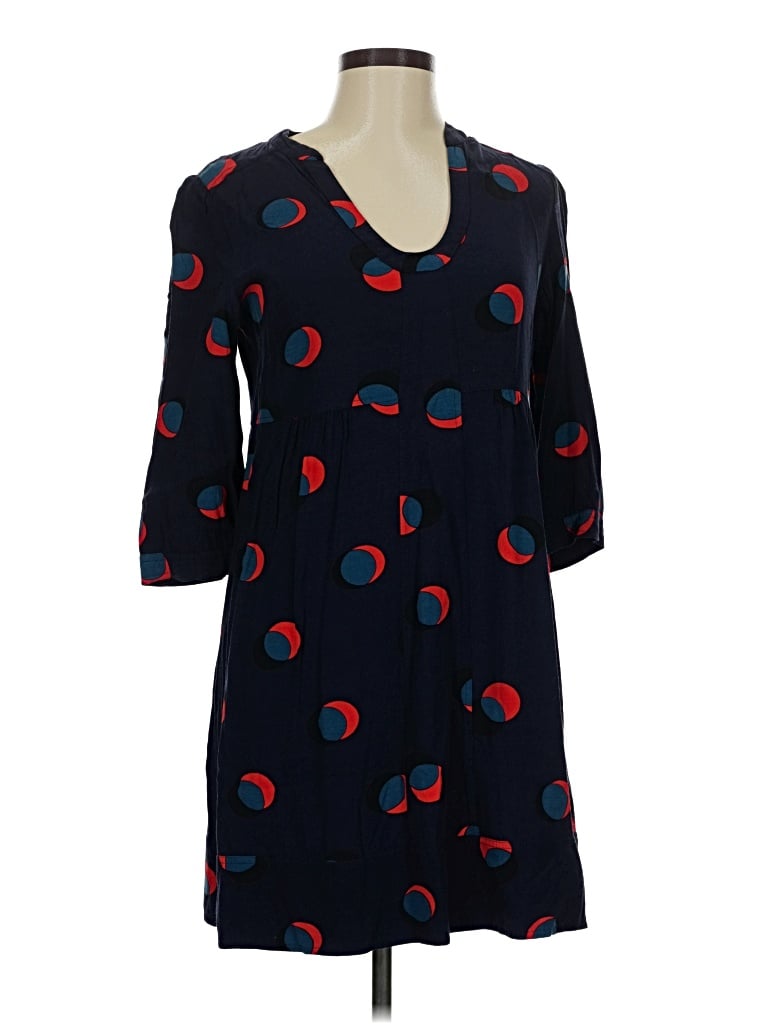 Boden Casual Dress - Wrap: Blue Hearts Pattern Dresses - Used - Size 8