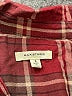 Max Studio Plaid Burgundy Long Sleeve Button-Down Shirt Size S - photo 4