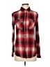BDG 100% Rayon Plaid Red Long Sleeve Button-Down Shirt Size XS - photo 1