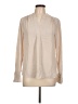 T Tahari Ivory Long Sleeve Blouse Size L - photo 1