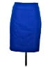 Express Solid Blue Formal Skirt Size 6 - photo 1