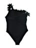 Unbranded Solid Black One Piece Swimsuit Size XL - photo 2