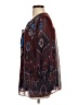 Colleen Lopez 100% Polyester Burgundy 3/4 Sleeve Blouse Size S - photo 5