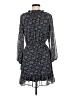 Love Ady 100% Polyester Paisley Black Blue Casual Dress Size M - photo 2