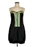 Twelve by Twelve 100% Polyester Color Block Black Cocktail Dress Size M - photo 1
