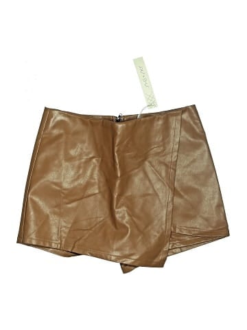She + Sky Faux Leather Skirt (view 1)