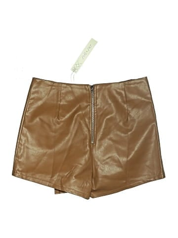 She + Sky Faux Leather Skirt (view 2)