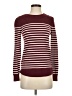 Staccato Stripes Burgundy Pullover Sweater Size S - photo 1
