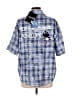 Assorted Brands 100% Cotton Blue 3/4 Sleeve Button-Down Shirt Size M - photo 2