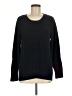 LOGO by Lori Goldstein Color Block Black Pullover Sweater Size M - photo 1
