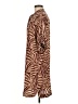 Zimmermann 100% Silk Animal Print Brown Burgundy Kimono Size 8 (2) - photo 5