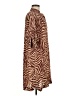 Zimmermann 100% Silk Animal Print Brown Burgundy Kimono Size 8 (2) - photo 4