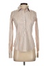 Theory Stripes Orange Long Sleeve Button-Down Shirt Size P (petite) - photo 1