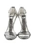 Nina Metallic Silver Heels Size 7 - photo 2