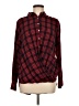 Isabella Sinclair Plaid Red Long Sleeve Blouse Size M - photo 1