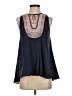 Ranna Gill 100% Polyester Blue Sleeveless Blouse Size S - photo 1