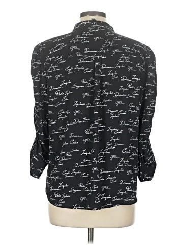 White House Black Market 3/4 Sleeve Button-Down Shirt (view 2)