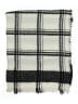 Unbranded Plaid Gray Ivory Scarf One size - photo 2