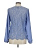 The Limited 100% Polyester Blue Long Sleeve Blouse Size M (petite) - photo 2