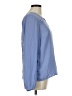 The Limited 100% Polyester Blue Long Sleeve Blouse Size M (petite) - photo 4