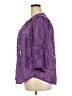 Torrid 100% Polyester Purple 3/4 Sleeve Blouse Size 2X Plus (2) - photo 5