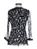 Burberry 100% Silk Silver Black 3/4 Sleeve Top Size EU (IT) 38 / US 2 - photo 2