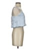Reset 100% Polyester Blue Sleeveless Blouse Size S - photo 4