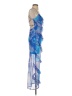 Shein Tie-dye Blue Cocktail Dress Size 4 - photo 4